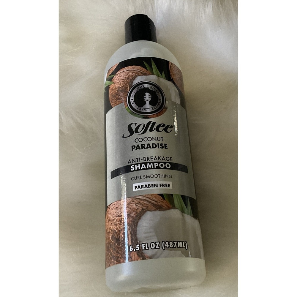 Softer Coconut Paradise Anti-Breakage Shampoo Curl Smoothing 16.5 Fl Oz.